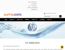 Tablet Screenshot of dumadata.com